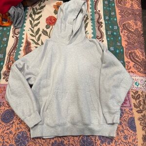 Aritzia Light Gray Sweatfleece Hoodie